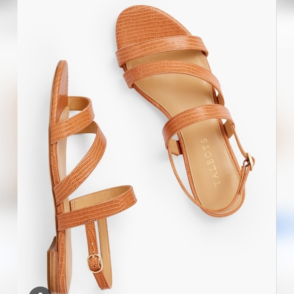 Talbots Tan Strappy Sandals